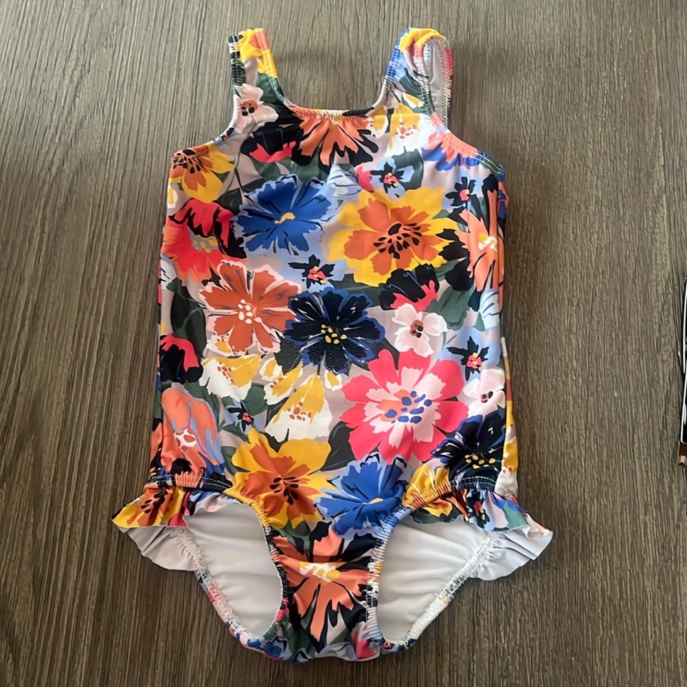 Shoshanna little girls one piece fiesta floral swimsuit